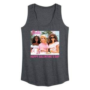 Women's - Barbie - Valentine's Day Graphic Racerback Tank - 1 of 4