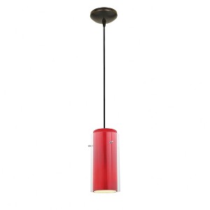 Access Lighting Glass`n Glass Cylinder 1 - Light Pendant in  Oil Rubbed Bronze - 1 of 1