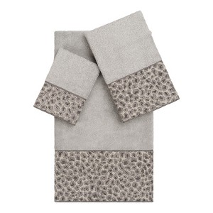 Linum Home Textiles 100% Turkish Cotton SPOTS Embellished Towel Set - 1 of 4