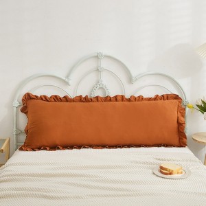 Reversible Pillow Cover – Soft Shabby Chic Ruffled Pillowcases, Wrinkle Resistant, Envelope Closure, Queen/King/Body - 1 of 4