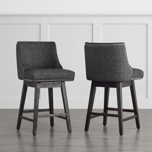 Spruce&Spring Counter Height Swivel Barstool Set of 2 - 1 of 4