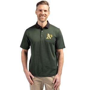 Athletics Cutter & Buck Virtue Eco Pique Micro Stripe Recycled Mens Polo - 1 of 1