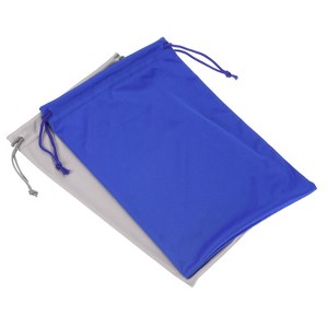Unique Bargains Microfiber Soft Drawstring Snowboard Skiing Goggle Bags 7.1" x 10.6" 2 Pcs - 1 of 4