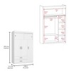 NicBex Armoire Wardrobe Closet Storage Cabinet with Doors & Drawers & Shelves for Bedroom - 3 of 4