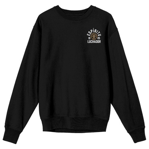 Modelo Espiritu Luchador Since 1925 Crew Neck Long Sleeve Black Adult Sweatshirt - image 1 of 4