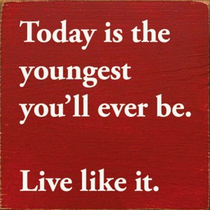 Slickblue Inspirational Wood Wall Sign – “Live Like It” Quote – Rustic 7x7 Motivational Decor, Color Options - 1 of 3