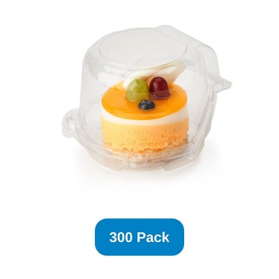 Good Natured Products 3.75" Compostable Dessert - Package Clear Made in the USA - Case of 300