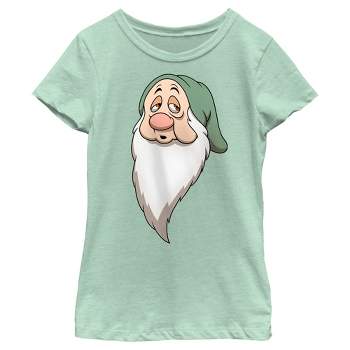 Girl's Snow White and the Seven Dwarves Sleepy's Face T-Shirt