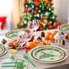 200 Pc Christmas Party Supplies, Funny Tableware Sets: Dinner Plates,Dessert Plates,Napkins,Cups,Spoons,Forks,Knives,Straws for 25 Guests,Party Decor - 3 of 4