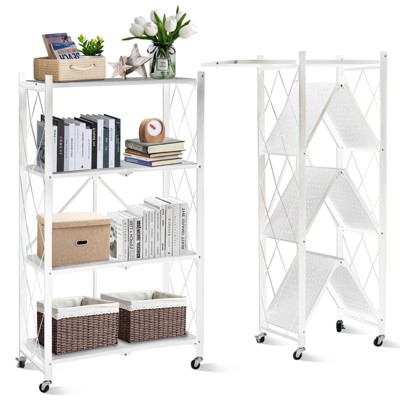 SKONYON Storage Shelves Foldable metal shelves Garage Shelving Units 4-Tier and 5-Tier