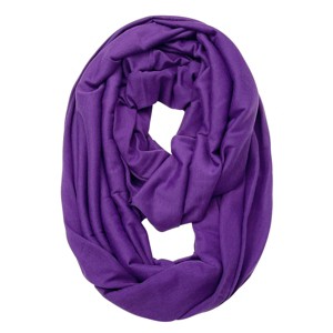 Wrapables Soft Jersey Knit Infinity Scarf, Purple - 1 of 4