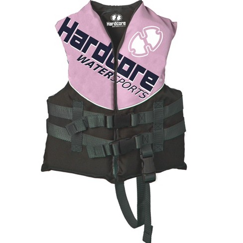  Hardcore Youth Life Jacket Paddle Vest for Big Kids from 50-90  pounds ; Coast Guard Approved Type III PFD Life Vest Flotation Device; Jet  ski, Wakeboard, Hardshell Kayak Life Jacket 