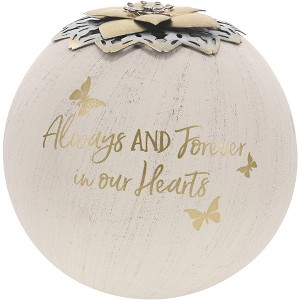 Pavilion Gift Company - Always & Forever - 5" Round Tealight Candle Holder - Candle Holders - 1 of 4