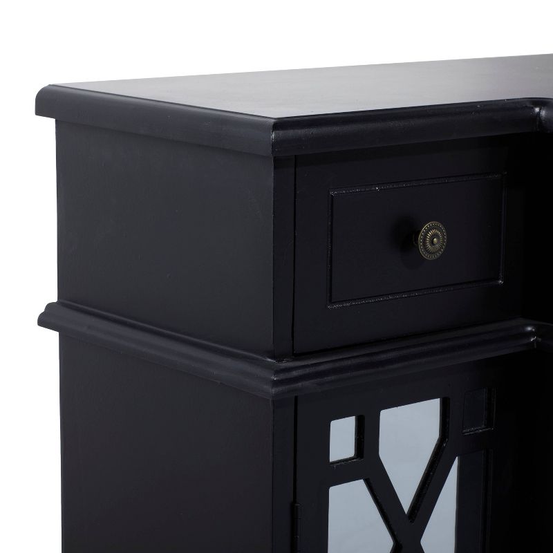 Glam Mirror and Wood Storage Cabinet Black - Olivia &#38; May, 6 of 30