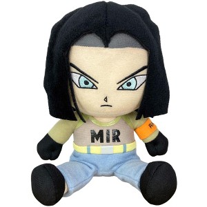GREAT EASTERN ENTERTAINMENT CO DRAGON BALL SUPER- ANDROLD 17 SITTING PLUSH 7"H - 1 of 2