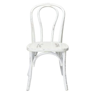 Commercial Seating Products,Bentwood White Wash Chairs Set of 2 - 1 of 4