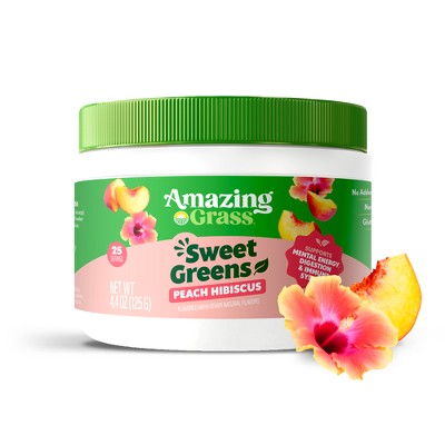 Amazing Grass Sweet Greens Vegan Dietary Supplement Powder - Peach Hibiscus
