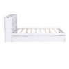 YOOCOZZ Platform Bed with Trundle and Dual Side Pull-out Shelves - White - 4 of 4
