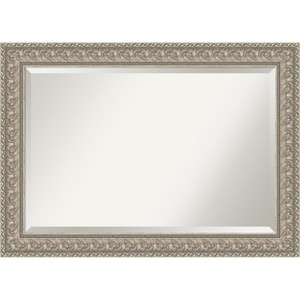 Amanti Art Sydney Silver Beveled Framed Bathroom Vanity Wall Mirror - 1 of 4