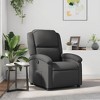 vidaXL Manual Recliner Chair, Adjustable Backrest/ Footrest, Gray Real Leather - 2 of 4