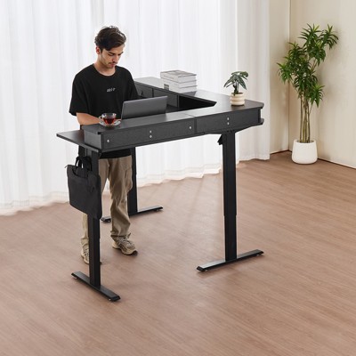 VEVOR L Shaped Electric Adjustable Height Desk - Thumbnail 4