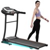 VisioGear Home Folding Treadmill, 300LBS Weight Capacity Walking Jogging with 3 Level Incline for Home Gym, Black&Silver, 55.5"*24.2"*41.5" - 2 of 4