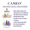 Cameo Hanging Shower Caddy, No Blocking to Shower Head, Rustproof, Shower Organizer with Hooks, Soap Holder - 4 of 4