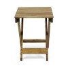 Vynxaria Folding Tables - Outdoor Wooden Side Table in Natural - 4 of 4