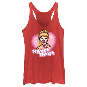 Women's Bratz Meygan Sweet Heart Racerback Tank Top - 1 of 4
