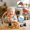 TEMI 20-Piece Safari Animal Figurines Set, Realistic Plastic Elephant, Giraffe, Lion & Tiger Toys for Kids' Gifts and Play - 2 of 4