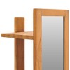 vidaXL Wall Mirror with Shelves 11.8"x11.8"x47.2" Solid Teak Wood - 4 of 4