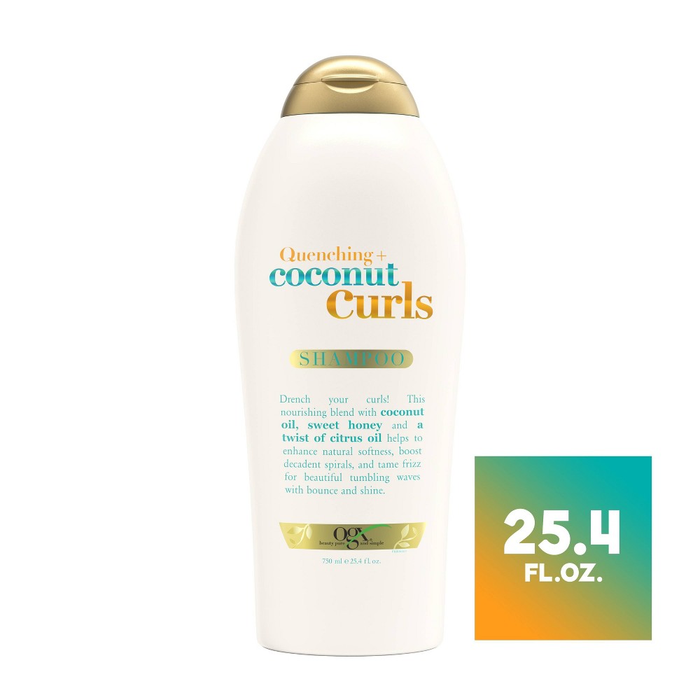 Photos - Hair Product OGX Coconut Curls Shampoo - 25.4 fl oz 