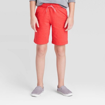 boys red shorts