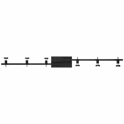 Viper 62'' Black 6-Light Dimmable LED Ceiling Track Kit