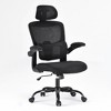 GlasFlength Task and Office Chairs with Support Armrest，Ergonomic, Adjustable，Computer Chair and Gaming Chair, Black, 25.59"*16.14"*47.24" - 2 of 4