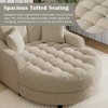 Whisen 55" Modern Chaise Lounge Sofa, Upholstered Couch with Tufted Seat and Detachable Pillows - 4 of 4