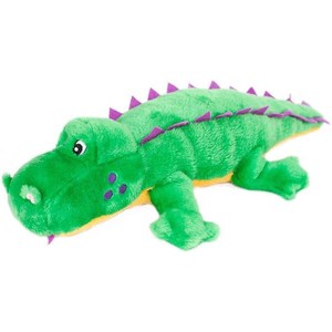 ZippyPaws - Grunterz Grunting Plush Large Dog Toy - Alvin the Alligator - 1 of 1