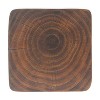 ORRD Twist Shape Side Table, Wood-like texture, antique brown Color - 4 of 4