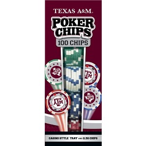 MasterPieces Casino Style 100 Piece Poker Chip Set - NCAA Texas A&M Aggies - 1 of 4