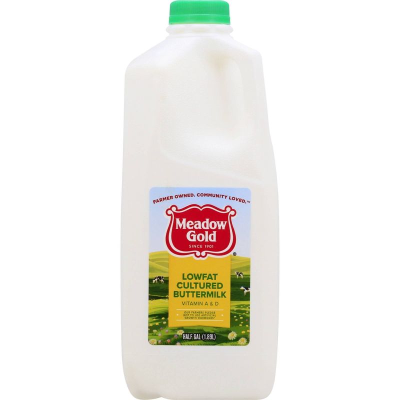 Meadow Gold Low Fat Cultured Buttermilk - 0.5gal, 1 of 6