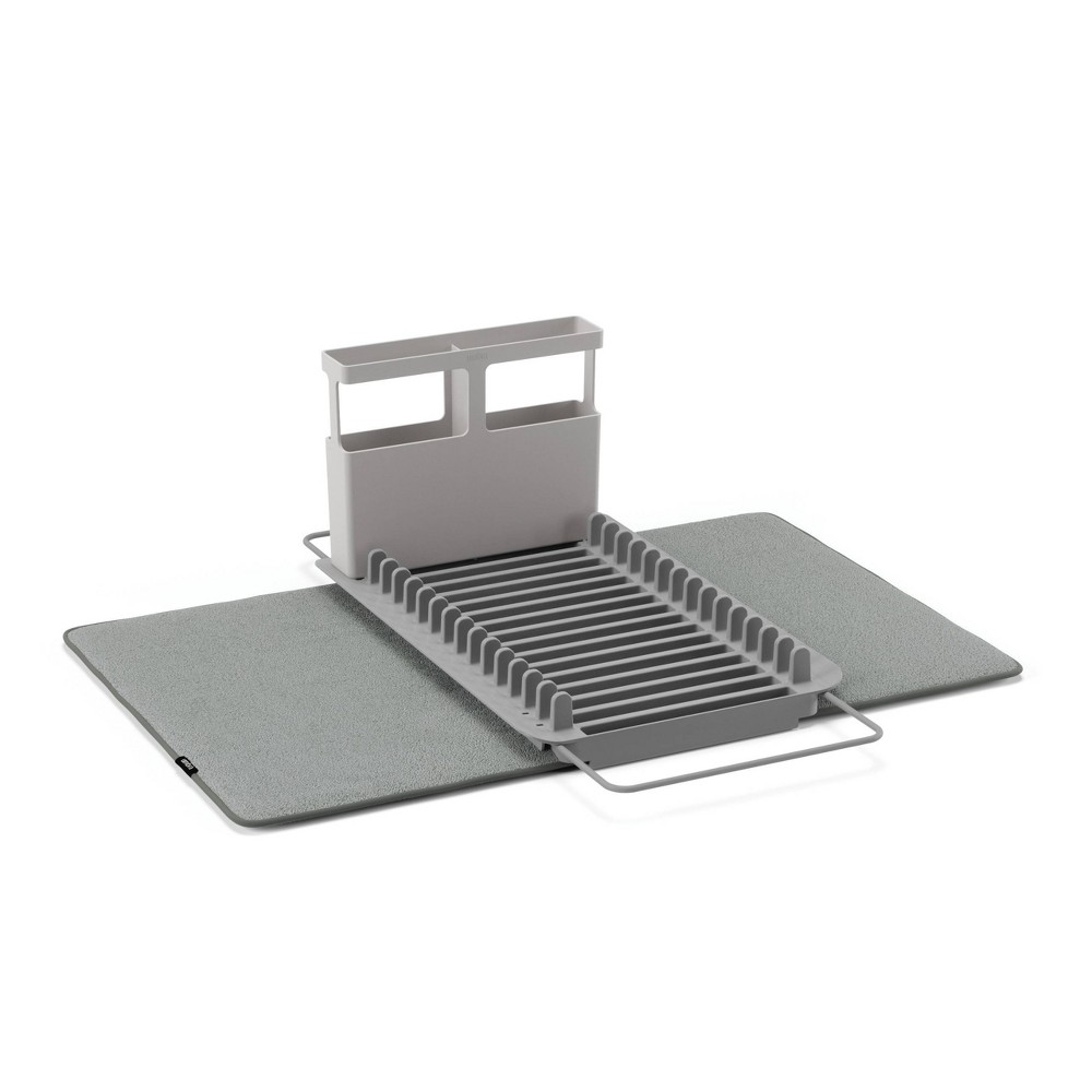 Photos - Other for Dogs Umbra Stainless Steel Udry Over the Sink Dish Rack Charcoal Gray 