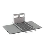 Umbra Stainless Steel Udry Over the Sink Dish Rack Charcoal Gray