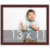 PosterPalooza | 13x11 Wood Frame with UV Acrylic, 6 Finishes: Black, White, Bronze, Silver, Wood, Mahogany - 2 of 4