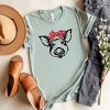 Simply Sage Market Women's Pig and Bandana Short Sleeve Graphic Tee - 3 of 3