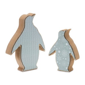 Wood Penguin Decor (Set of 2) - 1 of 4