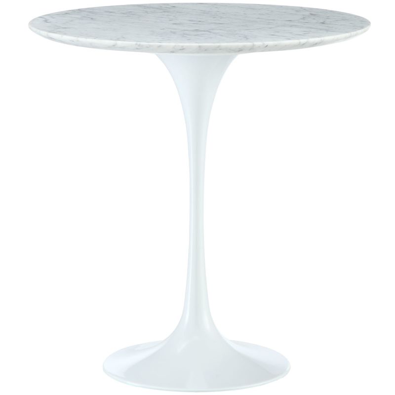 Lippa 20" Marble Side Table White - Modway, 1 of 7