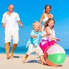 12 Pack Rainbow Beach Balls | 10" Inflatable Pool Toys for Kids | Summer Water Games & Party Decorations | Hawaiian Theme Outdoor Fun - 4 of 4