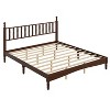 Sapphtopaz Retro Bed Frame with Gourd Shaped Headboard Design Wooden Platform Bed with Slat Support for Bedroom,No Box Spring Needed - 2 of 4