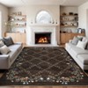 Washable Modern Floral Print Area Rugs for Living Room Bedroom, Indoor Farmhouse Home Decor Carpet for Dining Room Office - 2 of 4