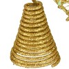 National Tree Company 9" PreLit Gold Glitter Wire Star Tree Topper with 30 Dual Color LED lights - 3 of 4